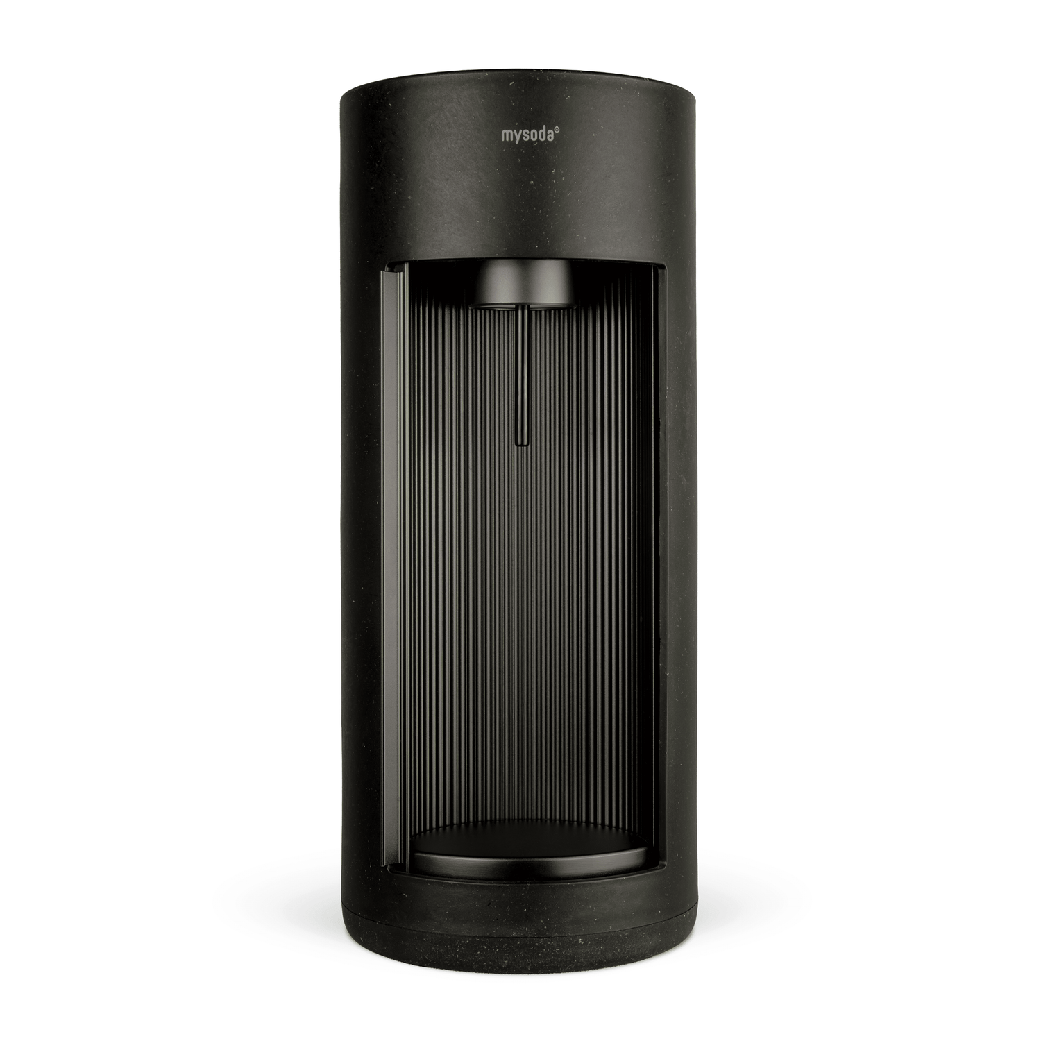 A black sparkling water maker Glassy for glass bottles