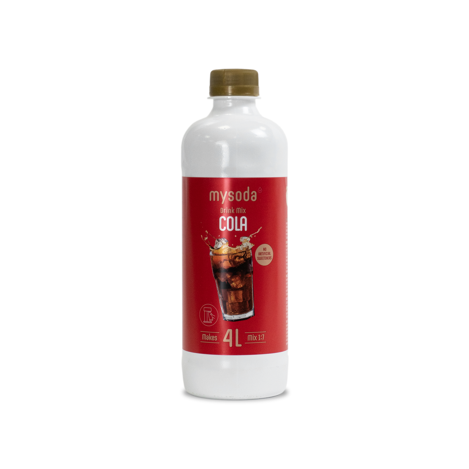 A Mysoda drink mix bottle cola