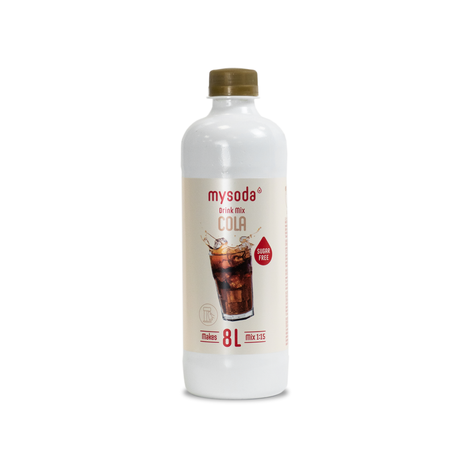 A Mysoda drink mix bottle cola sugar-free