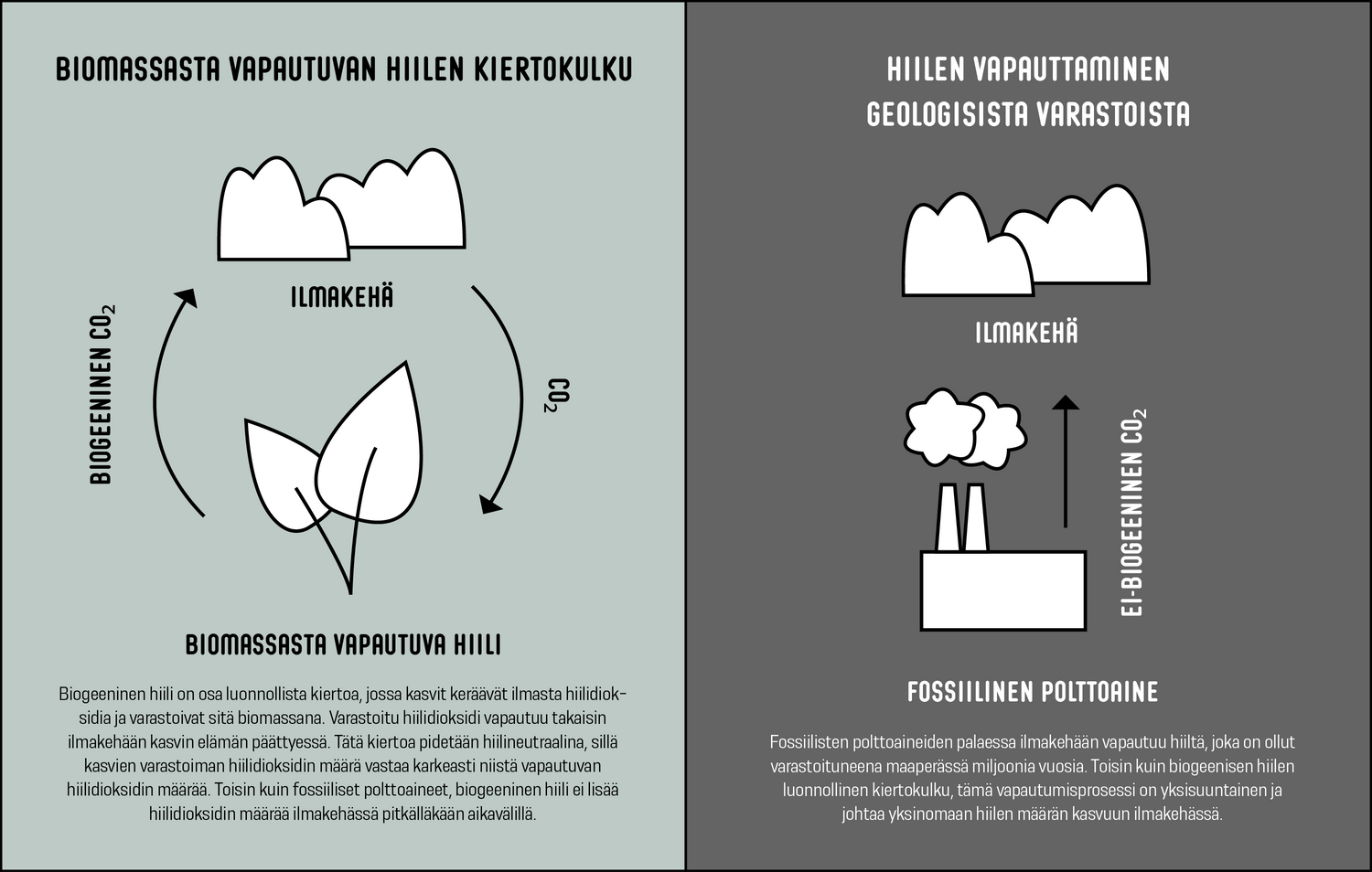 How production processes for bio-co2 and co2 from fossile raw materials differ