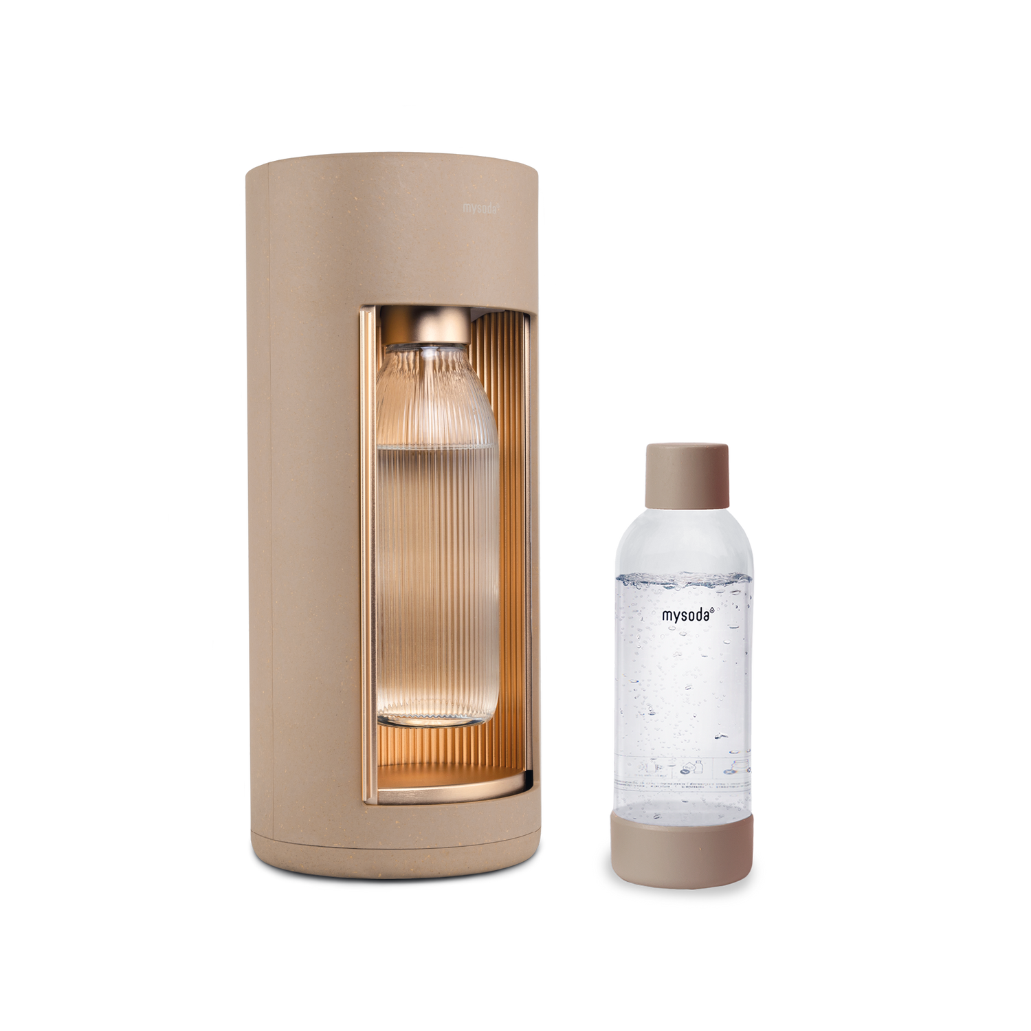 Latte Glassy sparkling water maker and PET bottle