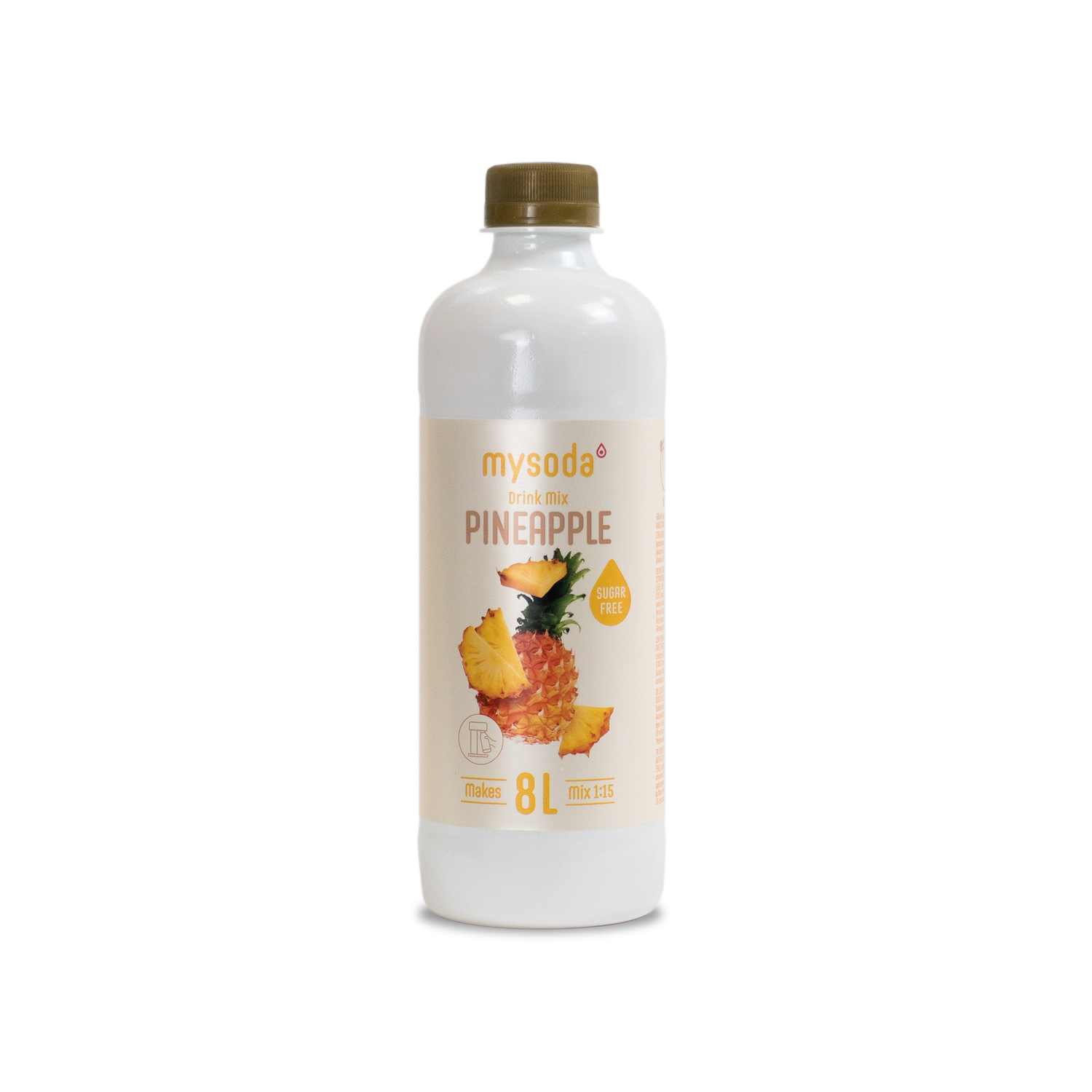 A Mysoda drink mix bottle pineapple sugar-free