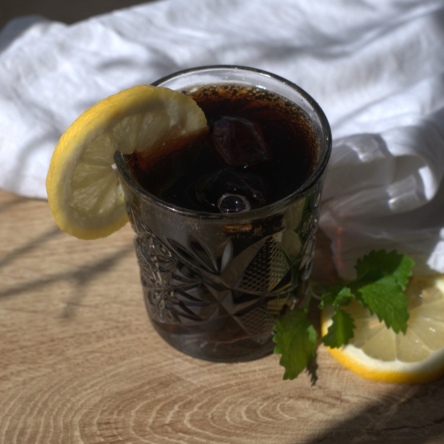 A glass of homemade coke