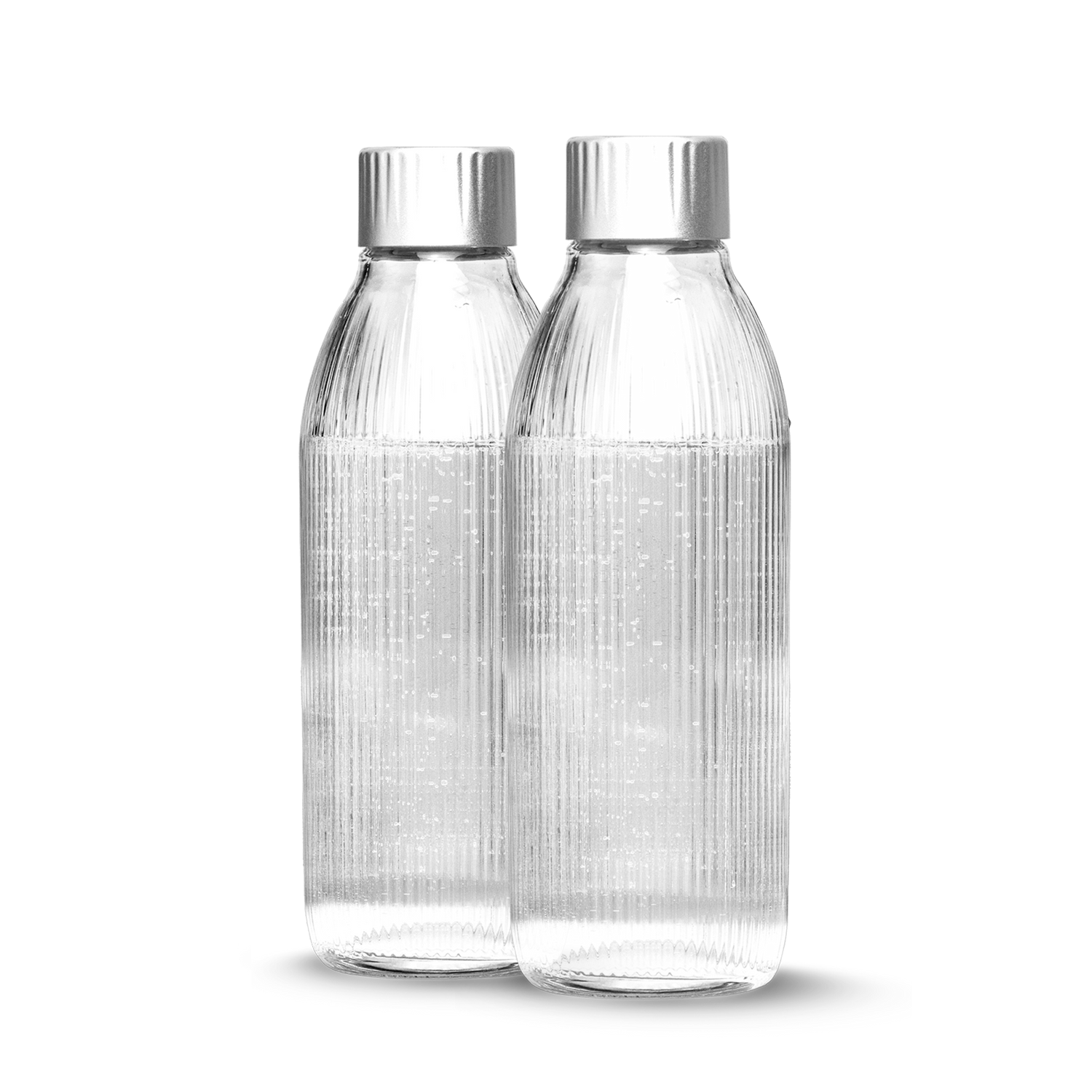 Two glass bottles for Mysoda Glassy soda maker