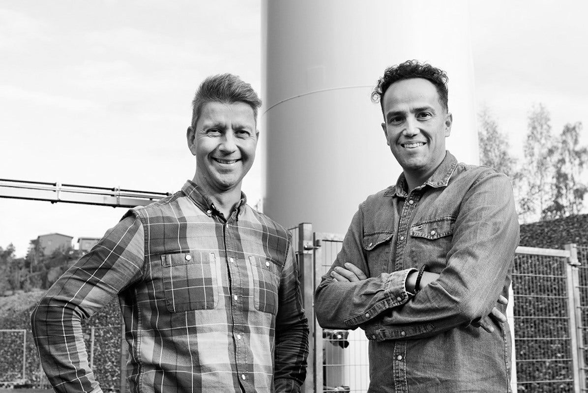 Mysoda owners Jussi and David at company facilities in Helsinki, Finland