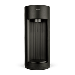 A black sparkling water maker Glassy for glass bottles