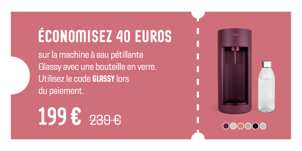 Glassy voucher - save 40 euros - French