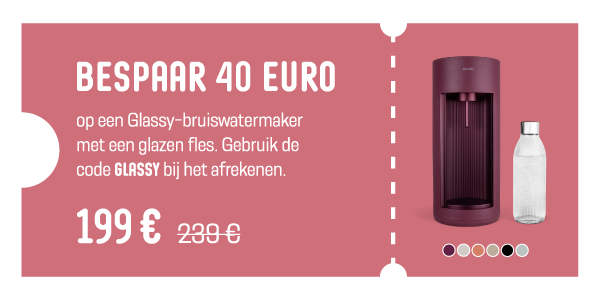Glassy voucher - save 40 euros - Dutch