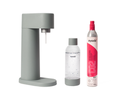 Pigeon Mysoda Woody sparkling water maker with bottle and co2 cylinder