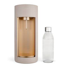 A Glassy sparkling water maker colour latte with glass water bottle