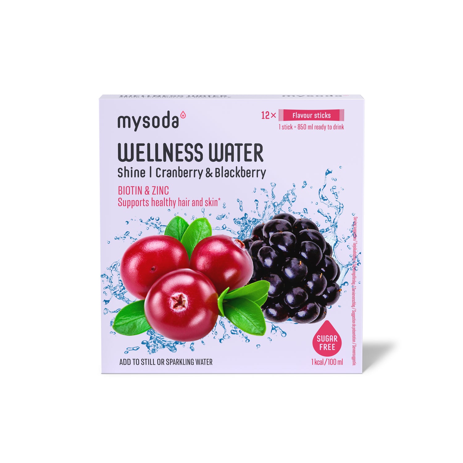 Box of Wellness Water Cranberry & Blackberry