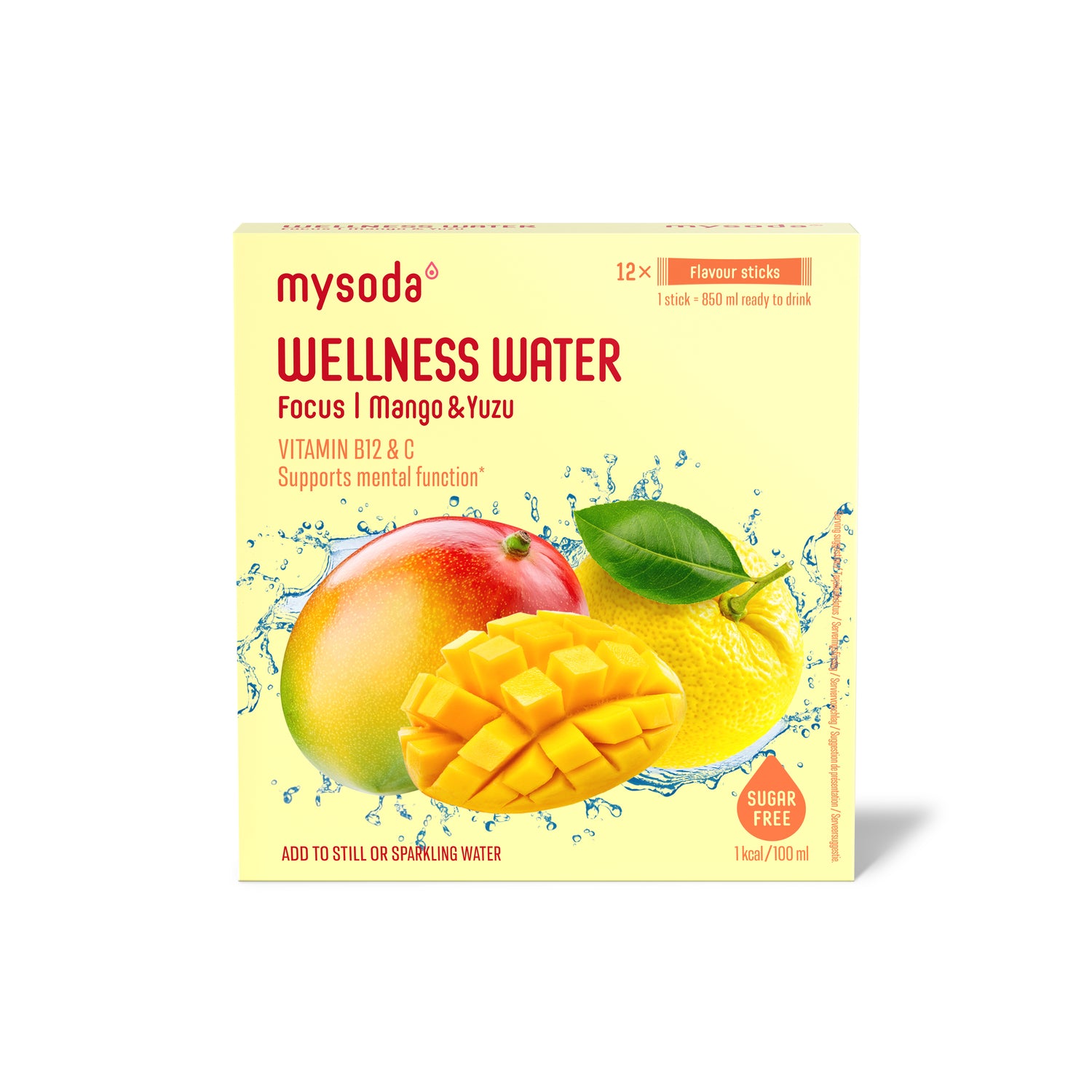 Box of Wellness Water Mango & Yuzu