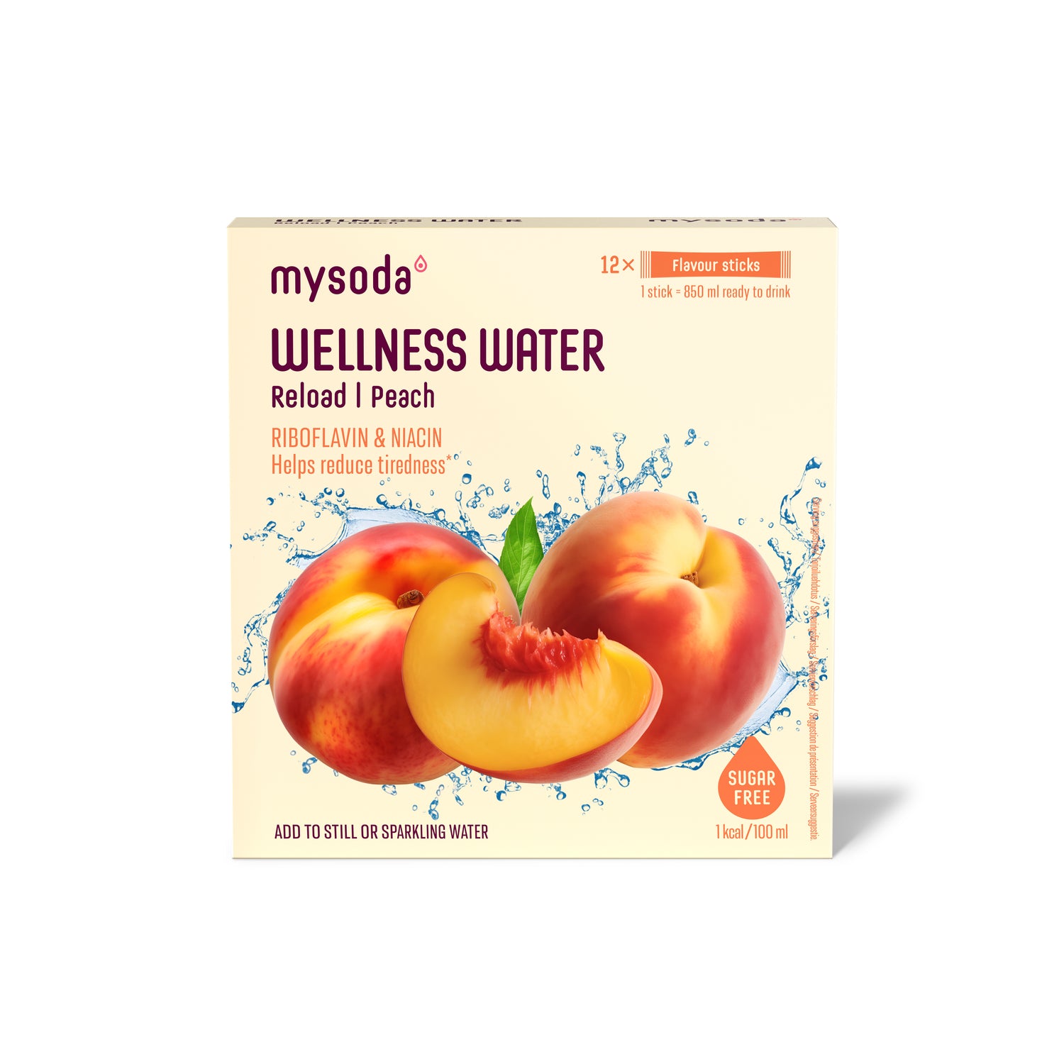 Box of Wellness Water Peach