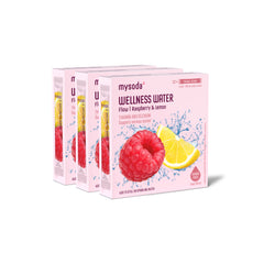 3 packs of Wellness Water Raspberry & Lemon