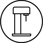 Icon showing a Mysoda Ruby sparkling water maker