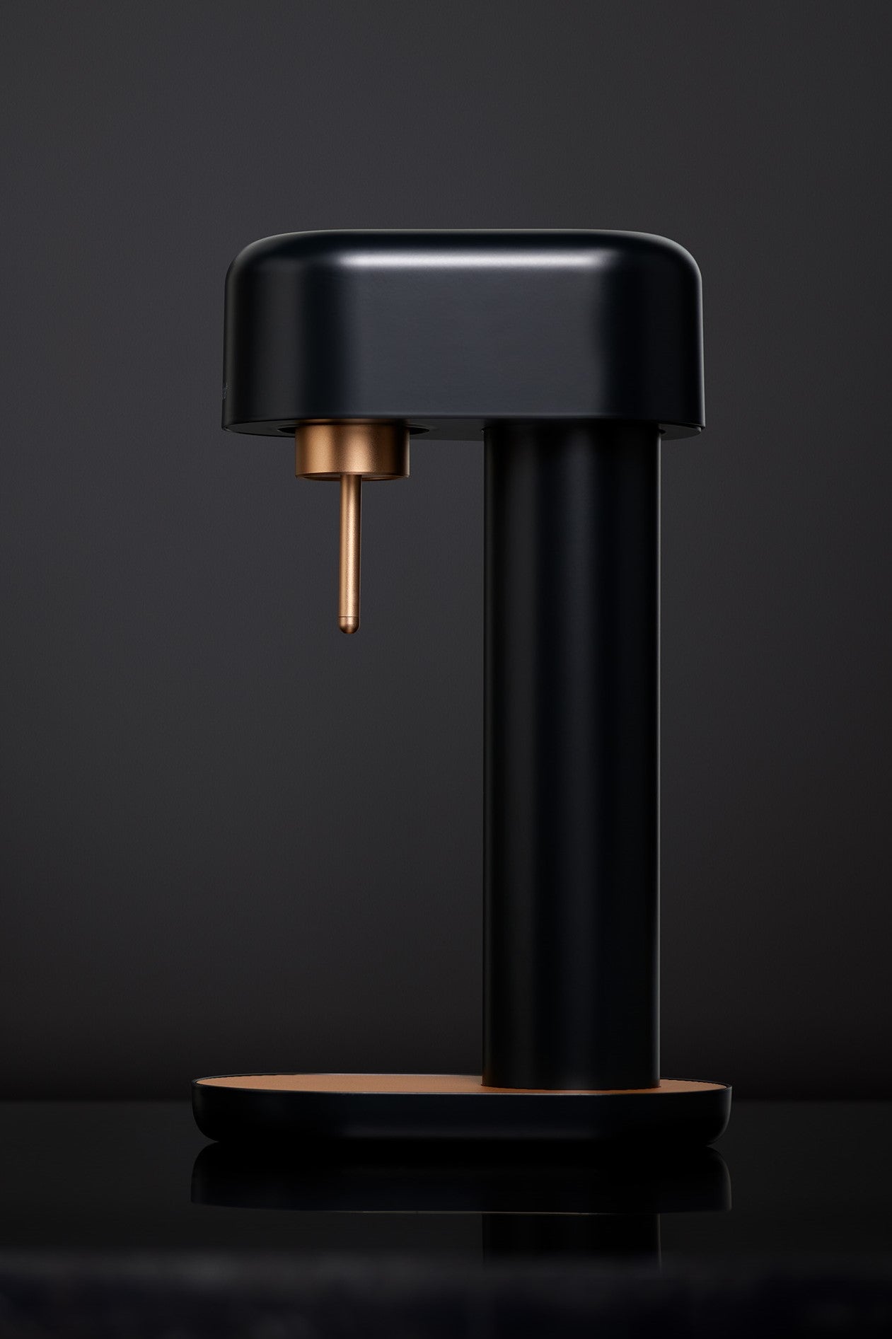 A black-copper Ruby 2 premium soda maker
