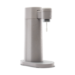 A Toby sparkling water maker, colour dove, viewed from the side