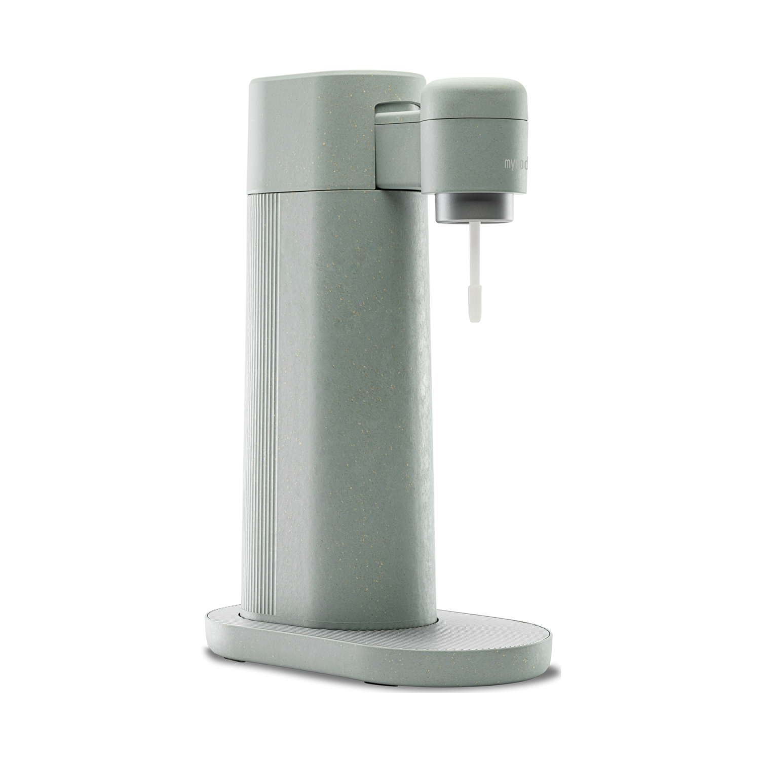 A Toby sparkling water maker, colour pigeon, viewed from the side