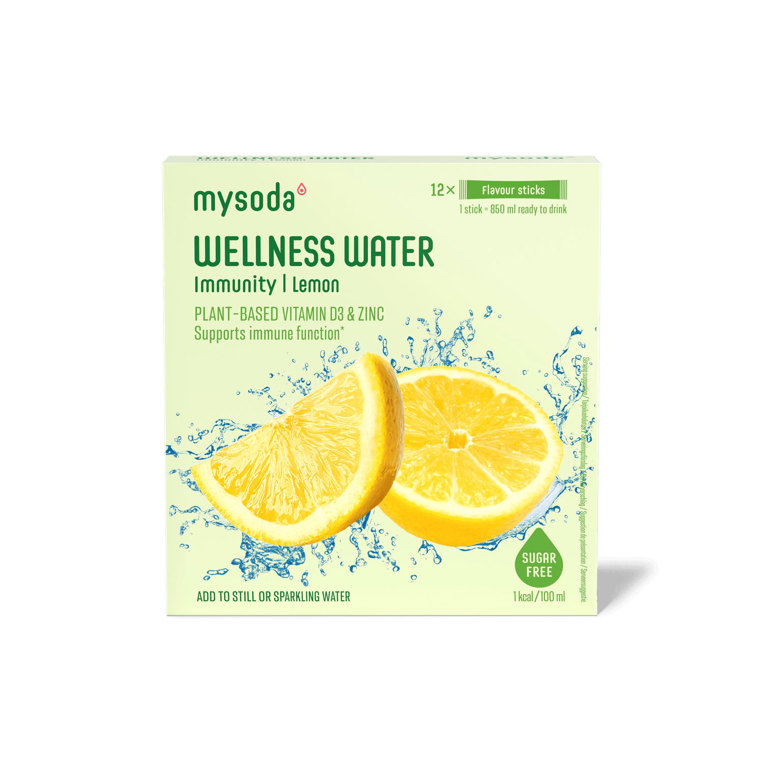 One pack of Wellness Water Lemon