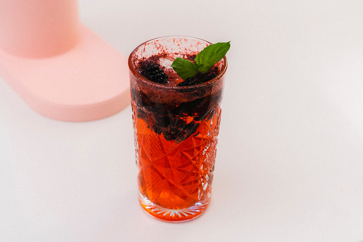 Grapefruitmocktail met bramen