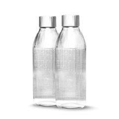 Two glass bottles for Mysoda Glassy soda maker