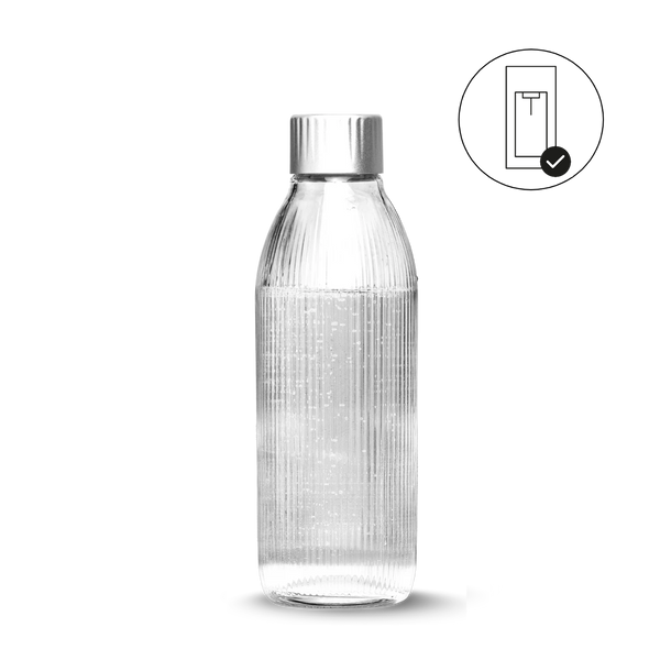 Mysoda 1 L Glass bottle for Glassy Sparkling Water Maker
