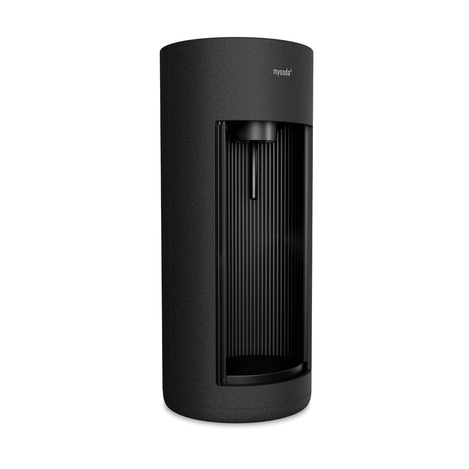 A black sparkling water maker Glassy for glass bottles