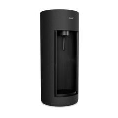 A black sparkling water maker Glassy for glass bottles