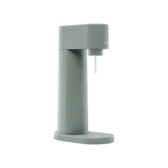 A pigeon Woody sparkling water maker viewed from the side