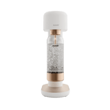 A white and copper Ruby 2 sparkling water maker viewed from the front#väri_white-copper