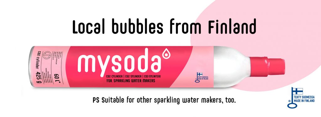 Mysodas närproducerade finska bubblor passar även ihop med maskiner av andra tillverkare